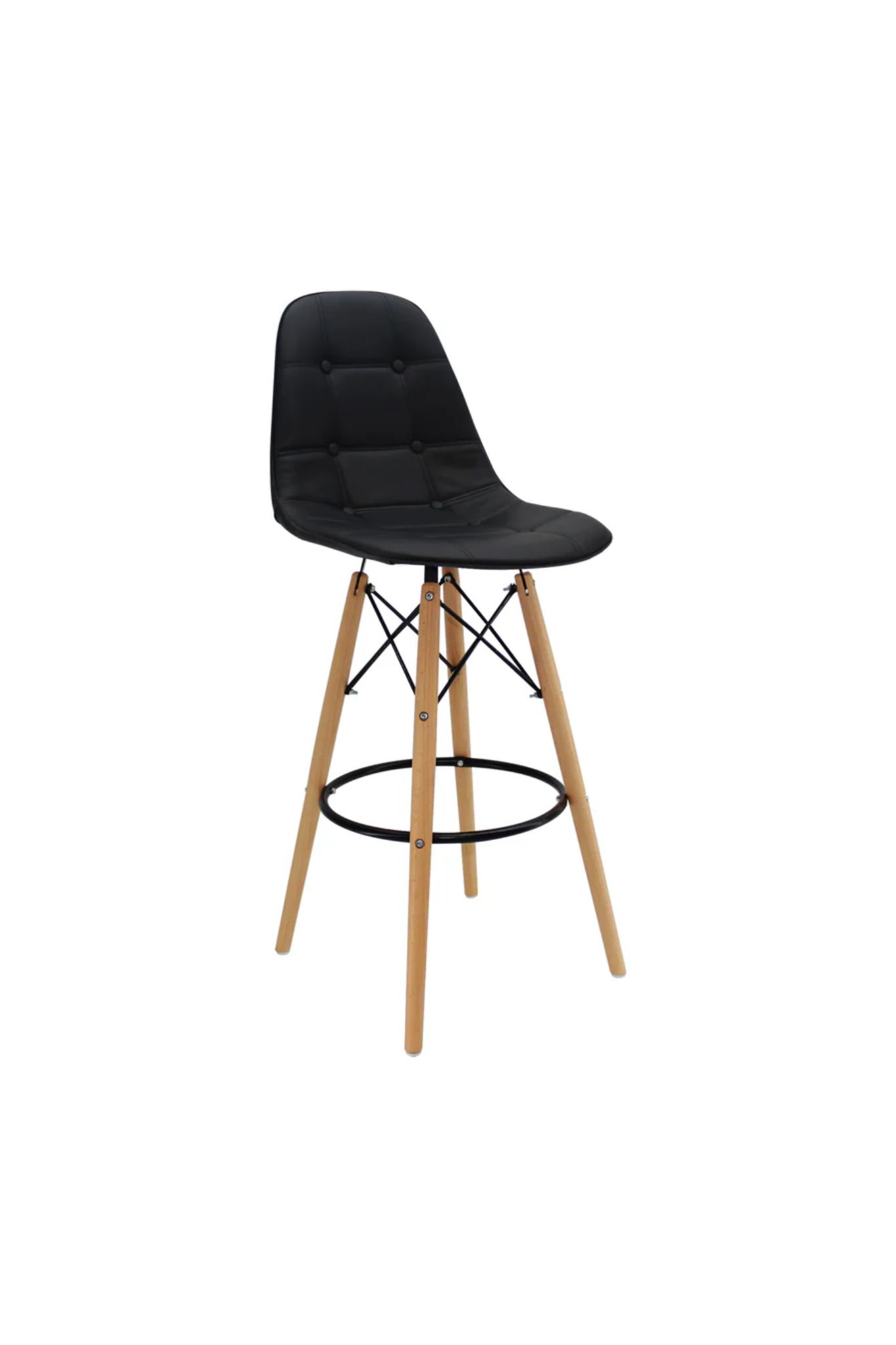 Silla DKR Botones Bar Tipo Eames Negro