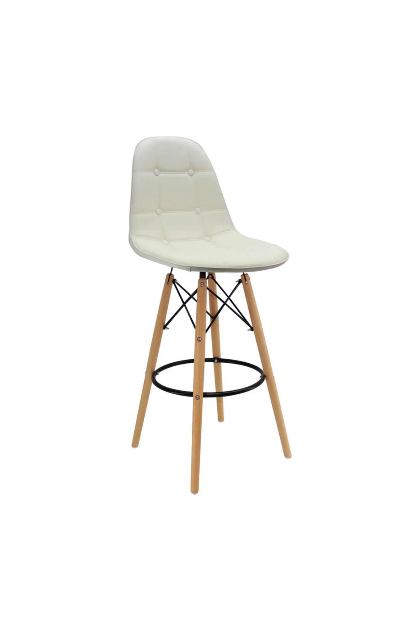 Silla DKR Botones Bar Tipo Eames Blanco
