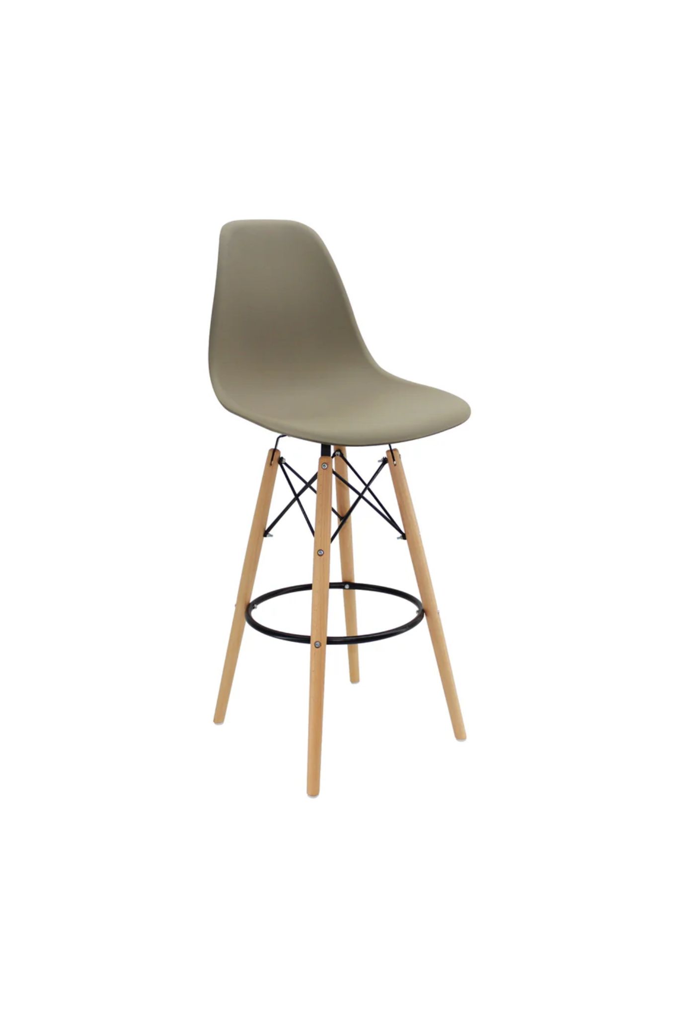 Barra Butaco DKR Tipo Eames Beige